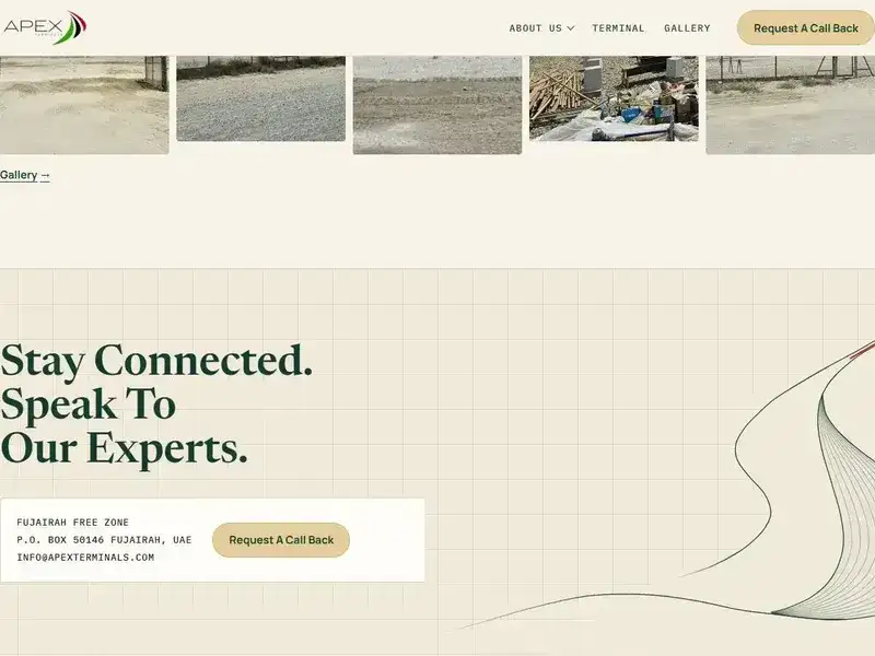 Apex Terminals website